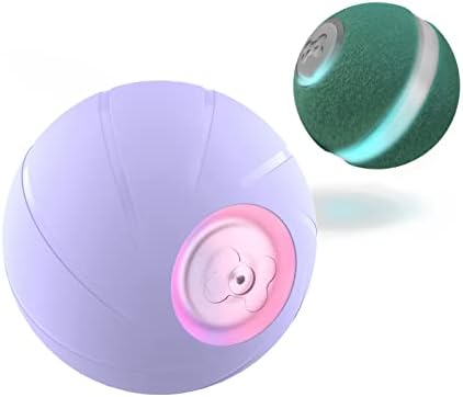 מעודדת [3 מצבים אינטראקטיביים] כדור צעצוע של חיית מחמד אינטראקטיבית אינטראקטיבית עם נורות LED, כדור